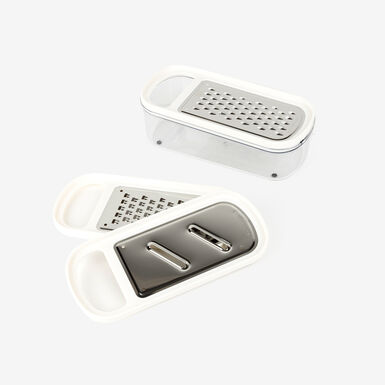 Set de 3 ralladores con contenedor 24x10x9cm