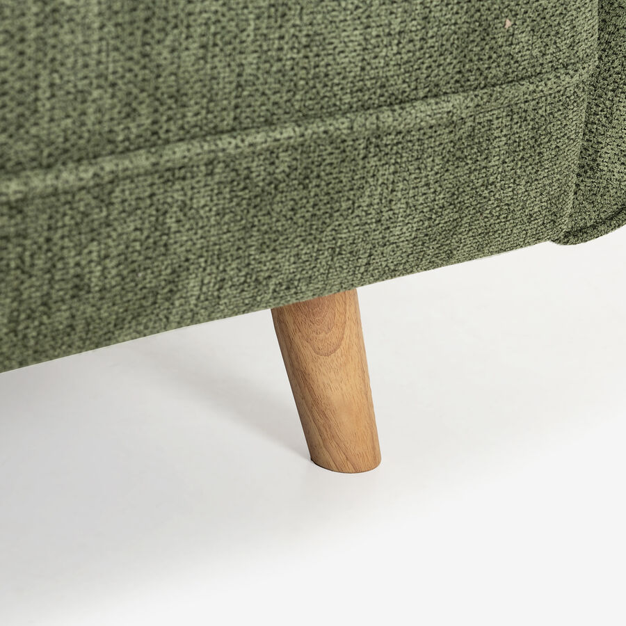 Sofá cama de 3 plazas verde Fules 212x85x85cm