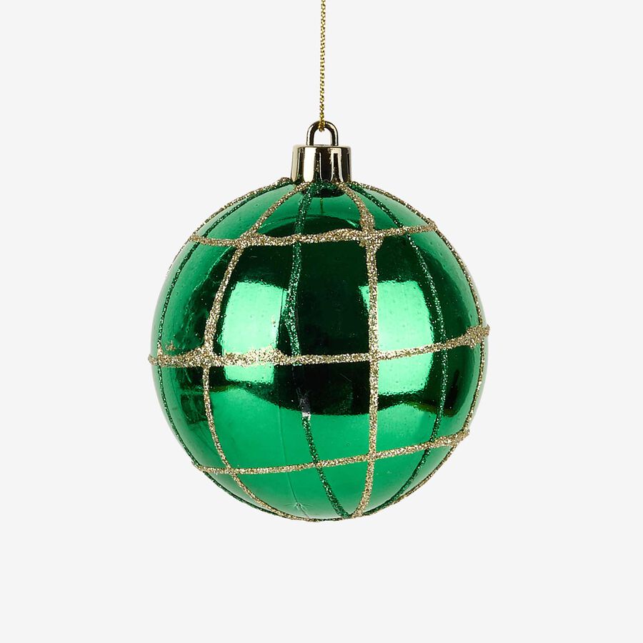 Set de 12 bolas decorativas brillo &Oslash;8cm