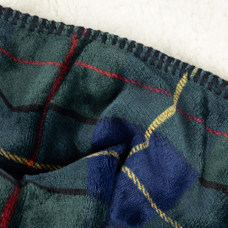 Manta de tartán azul 130x170cm