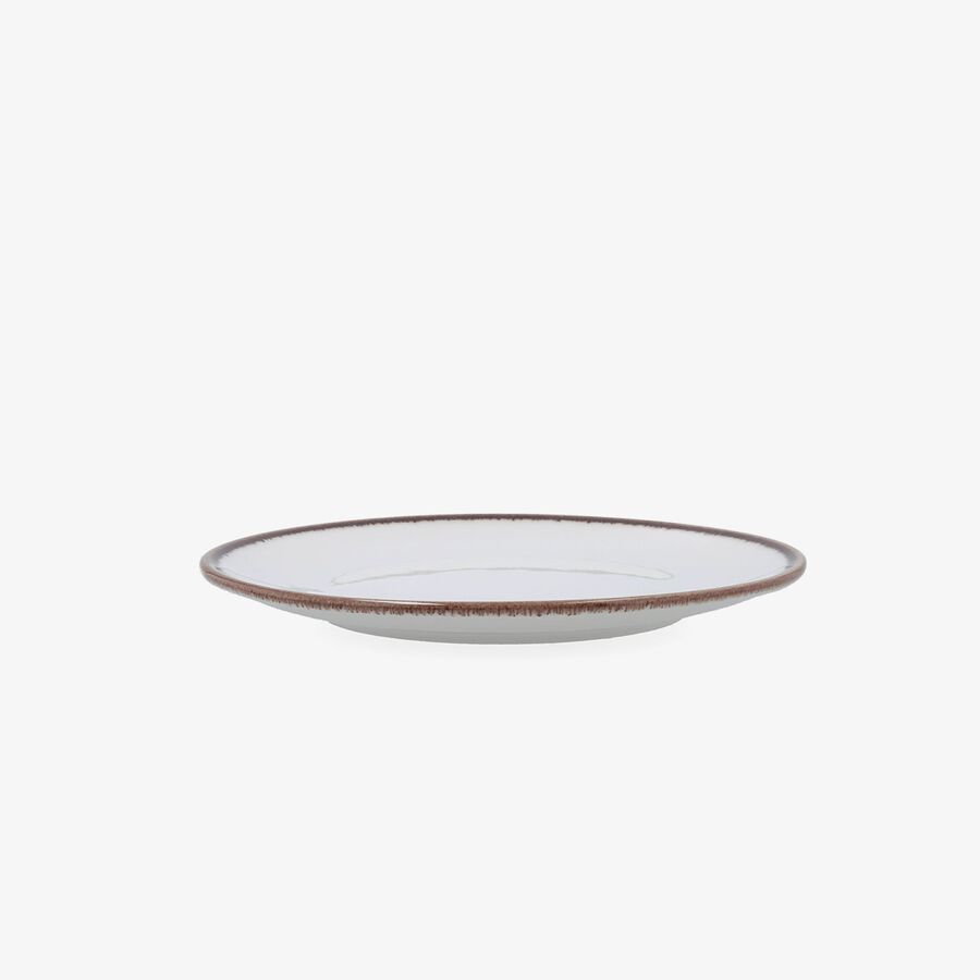 Plato de postre blanco de porcelana Pietra &Oslash;21cm