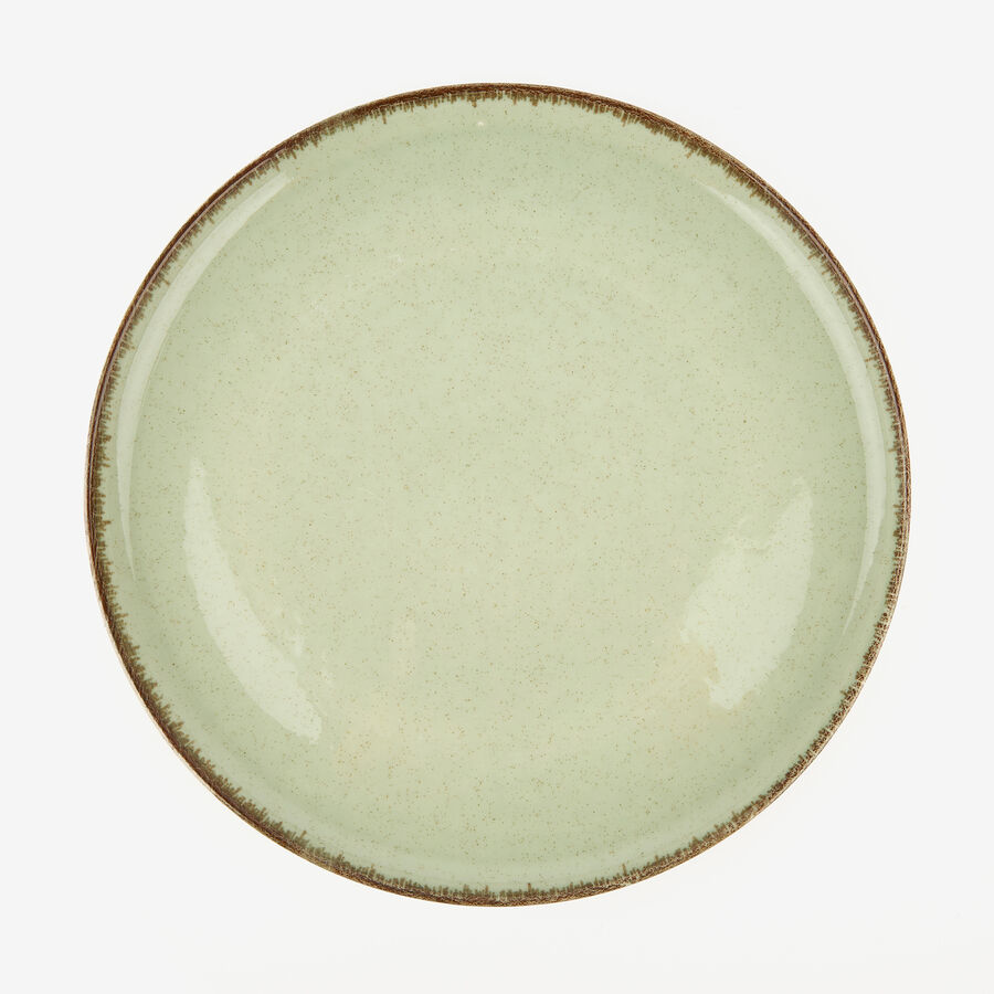 Plato llano de porcelana verde Olite &Oslash;27cm