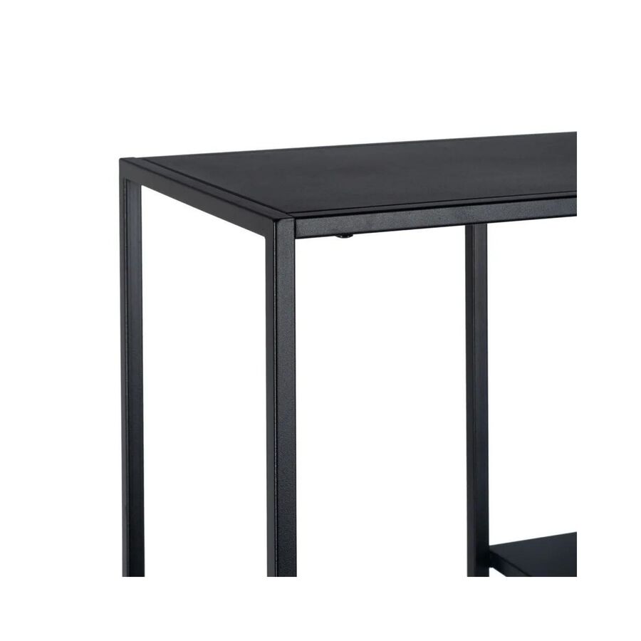 Estanter&iacute;a de acero negro Calista 90x30x188cm