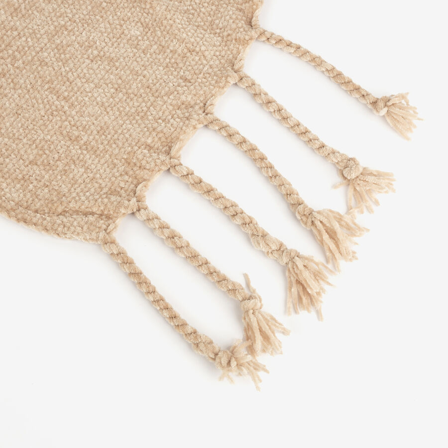 Manta chenilla beige Ottawa 130x150cm