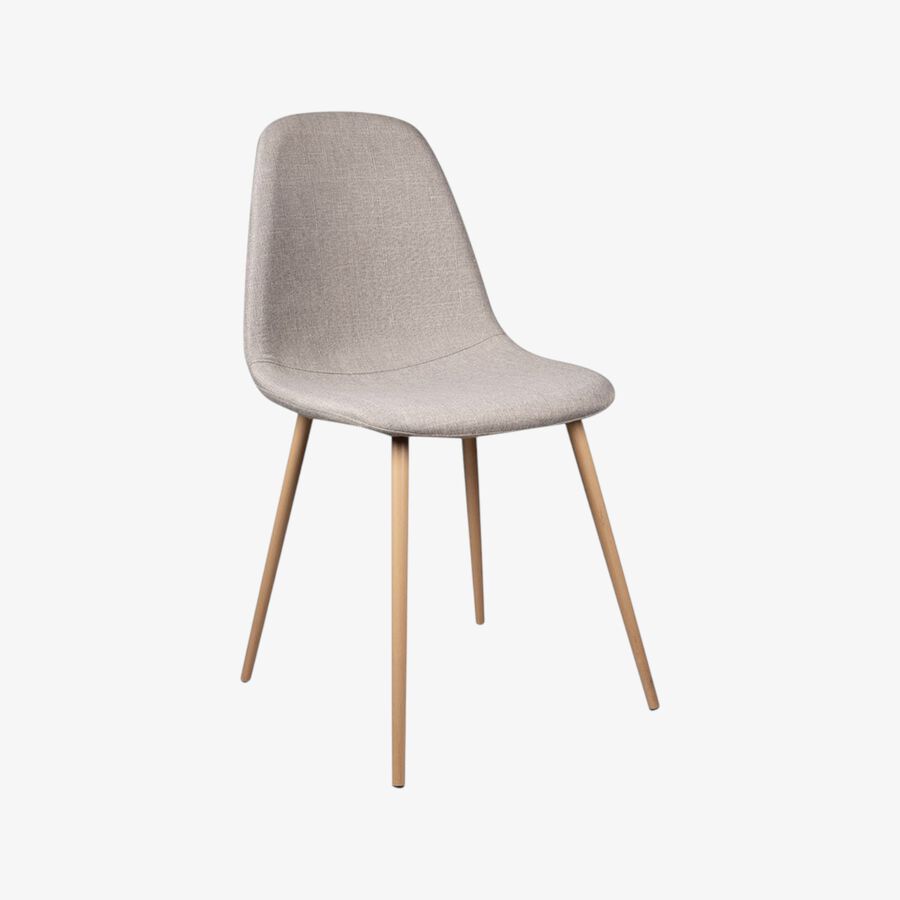 Silla de comedor gris claro Concept 45x55x86cm