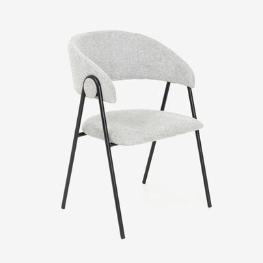 Silla de comedor gris Linda 55x57x82cm Clau&Chloe
