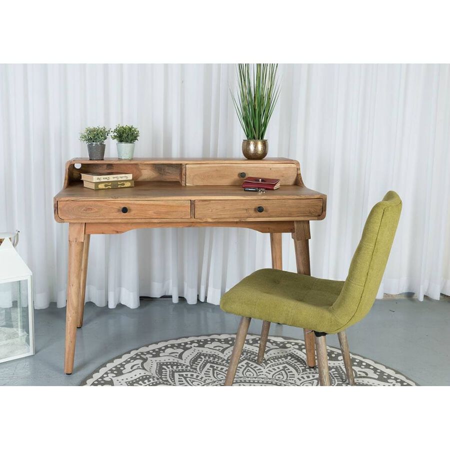 Escritorio de madera acacia 115x60x96cm Clau&Chloe