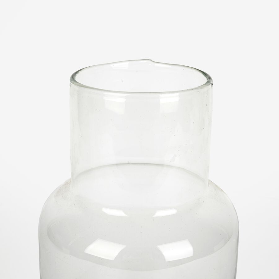 Jarrón de cristal reciclado Huali Ø14x26cm