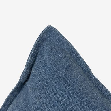 Funda de cojín de algodón azul Frida 45x45cm