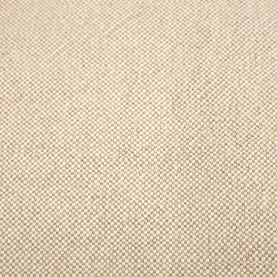 Puf de lino beige Aiden 95x95x45cm Clau&Chloe