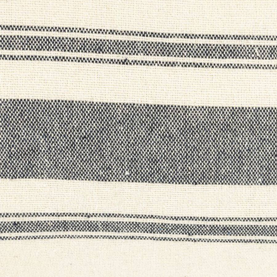 Funda de cojín de algodón con rayas azules Niza 30x45cm