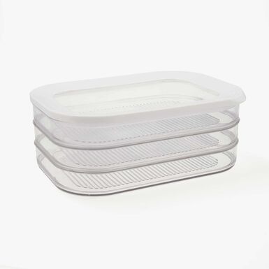 Set de 3 fiambreras apilables de plàstico Neo