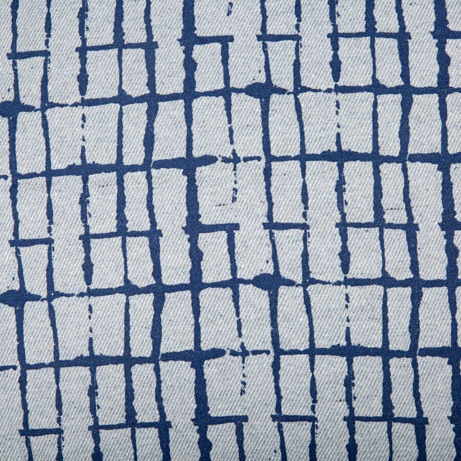 Funda de cojín de algodón azul Kurten 45x45cm