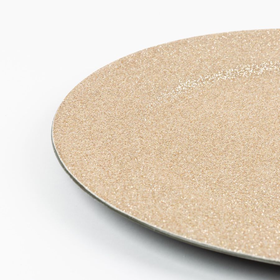 Bajoplato de purpurina Banff &Oslash;33cm