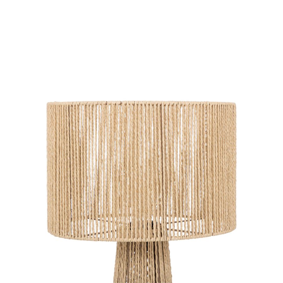 L&aacute;mpara de pie de cuerda y metal Taya &Oslash;38x97cm