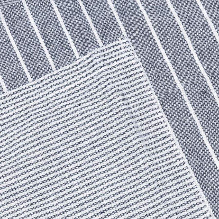 Delantal de algodón con rayas azules Midson 60x80cm