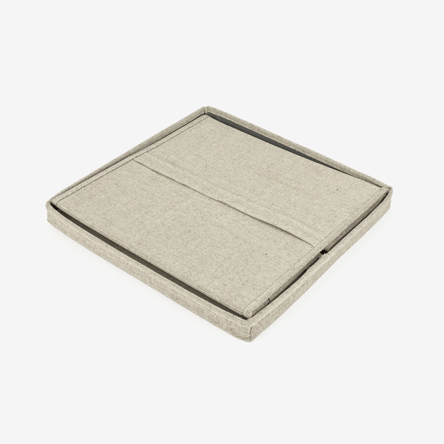 Caja organizadora gris Sleek 31x31x31cm