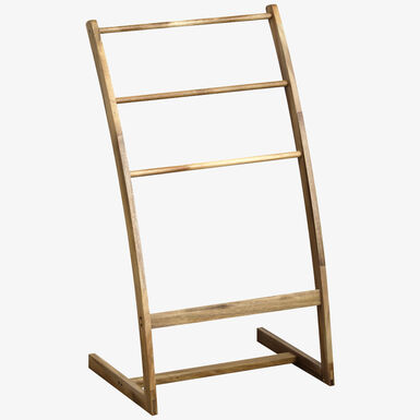 Toallero de pie de madera de acacia 3 brazos Acen 36,2x4,6x82,8cm