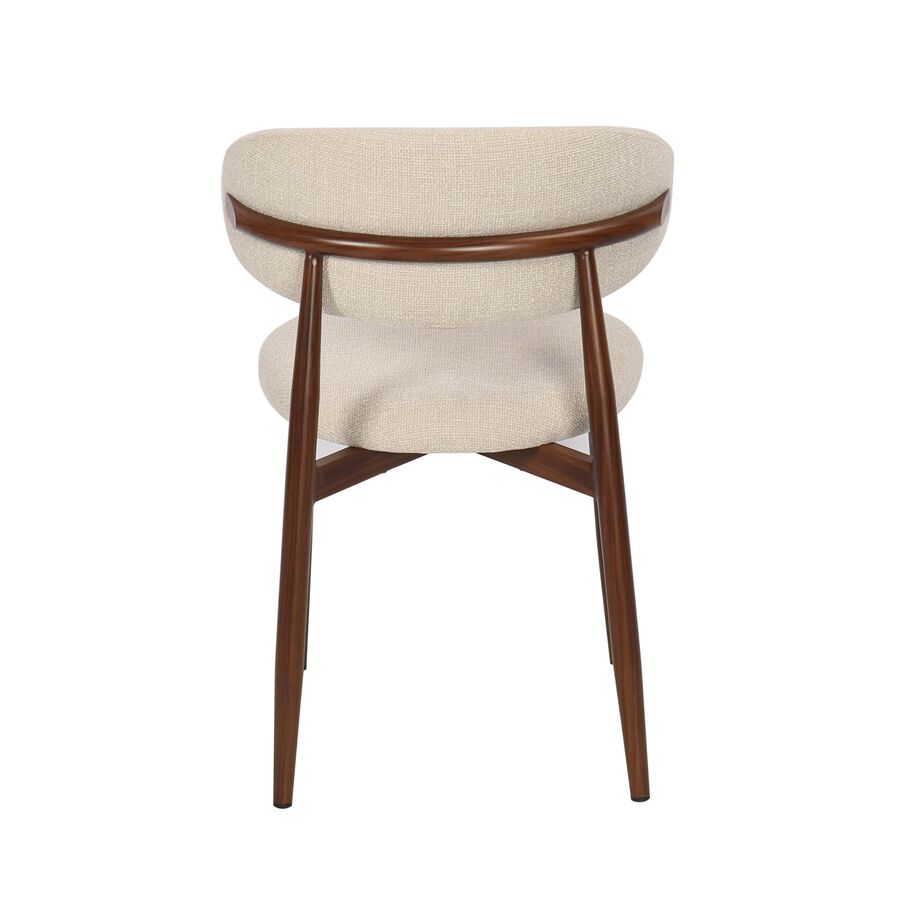 Silla de comedor efecto madera beige Martina 54x52x76cm Clau&Chloe
