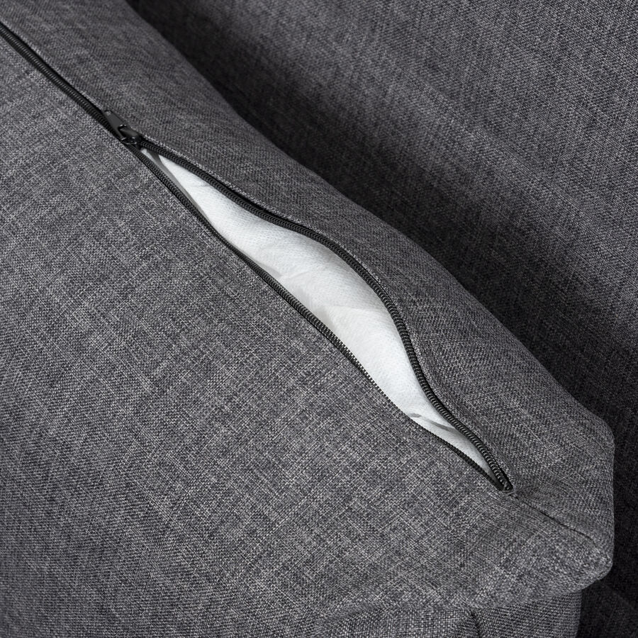 Sof&aacute; cama individual gris oscuro 127x91x84cm