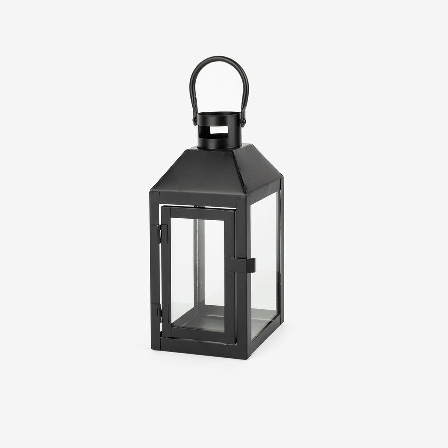 Farol de metal negro Fenjer Ø10x23cm