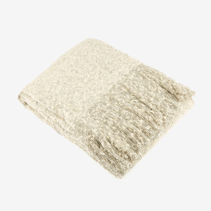 Manta de poliéster gris 130x150cm