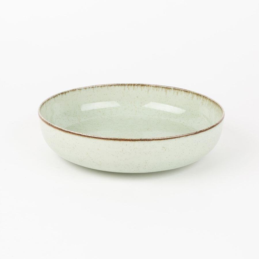 Vajilla de 12 piezas de porcelana verde Olite