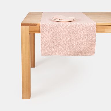Camino de mesa de algodón reciclado Pinada 55x140cm