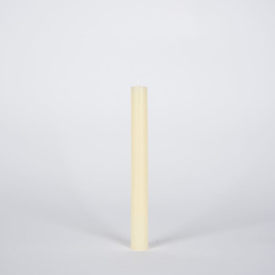 Vela candelabro marfil 20cm
