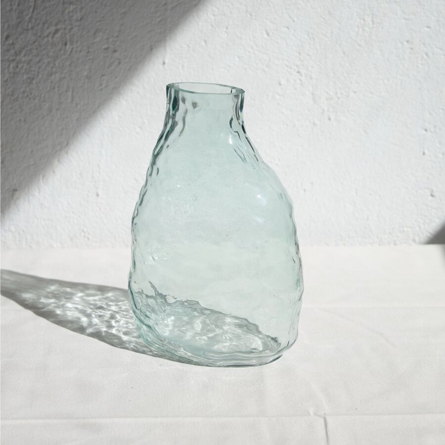 Jarr&oacute;n de cristal transparente Biras 21x15x23cm
