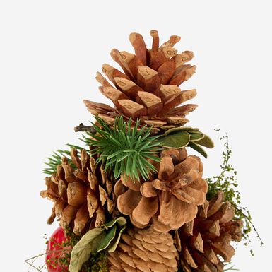 Árbol con piñas Ø18x34cm