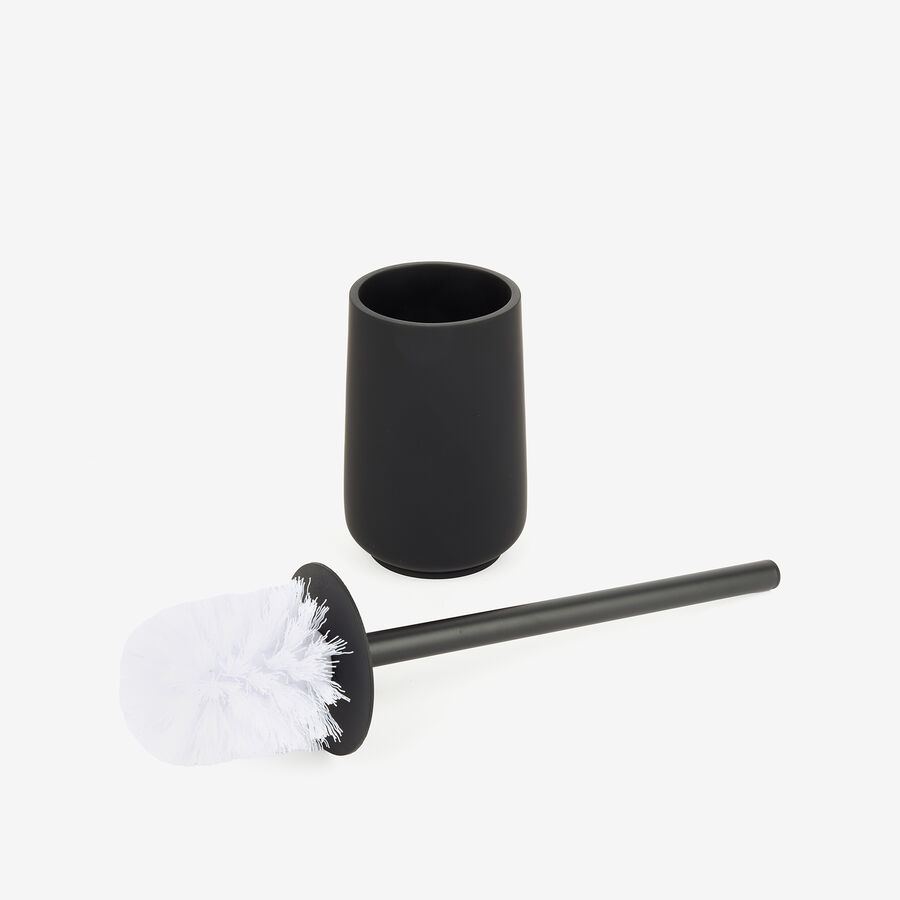 Escobillero negro de poliresina Carbon &Oslash;10x40cm