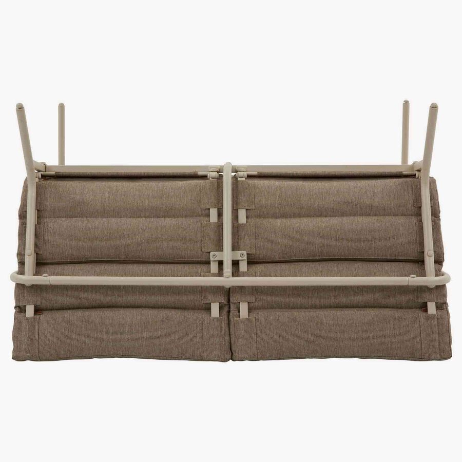 Conjunto de jard&iacute;n para 4 personas de acero crema Solani