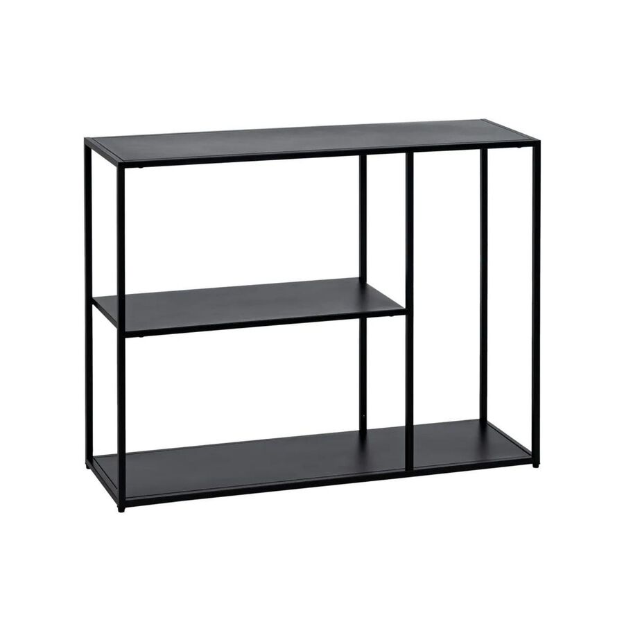 Consola de acero negro Calista 100x30x81cm