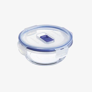 Taper de vidrio hermético redondo Purebox Luminarc 12x5cm - 42cl