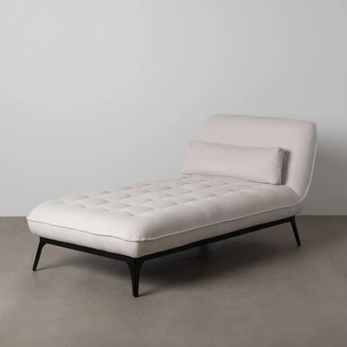 Sof&aacute; modular chaise longue crema 168x90x82cm