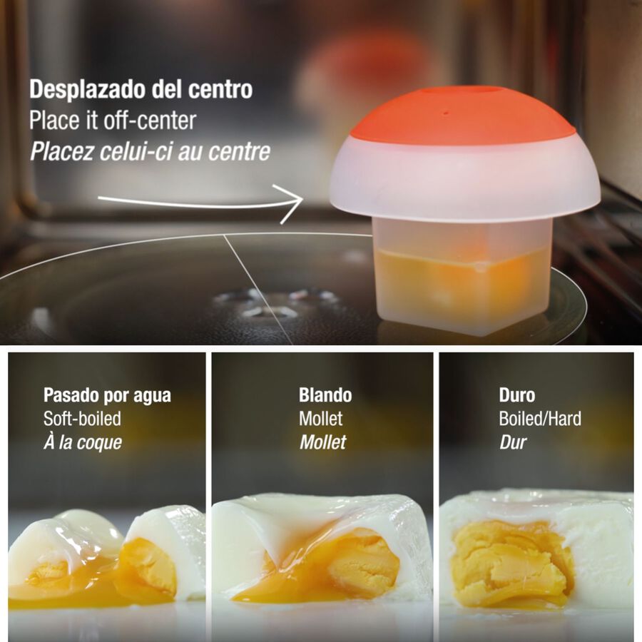 Cocedor de huevos para microondas de silicona Ovo - Lékué