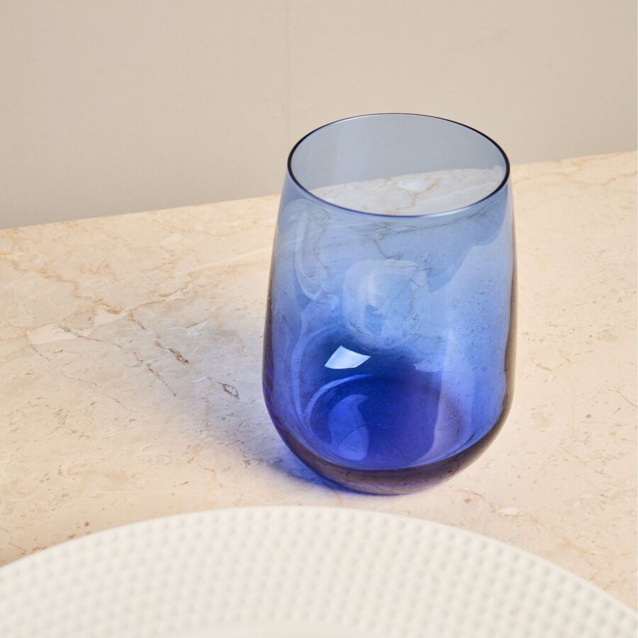 Vaso agua cristal azul Cobalto 43cl - Bormioli