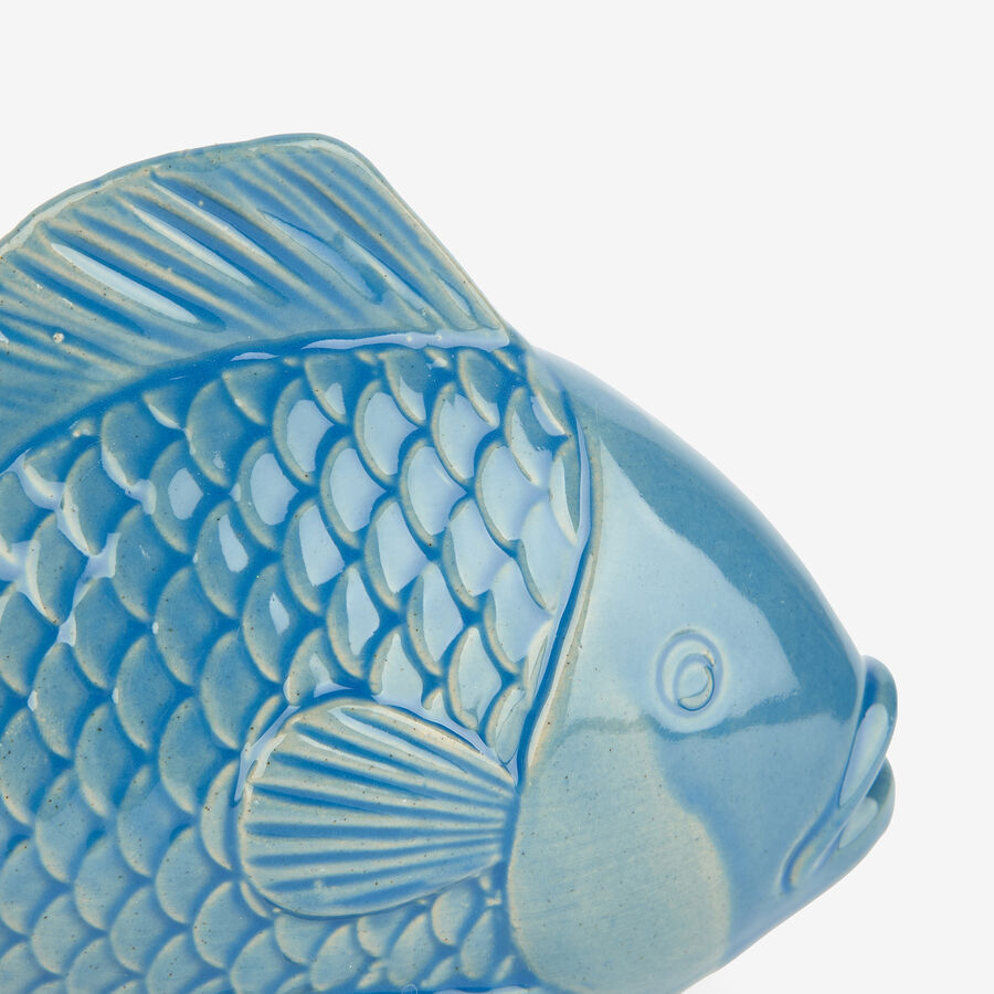 Figura decorativa de cerámica Fish Sea 17x7x12cm