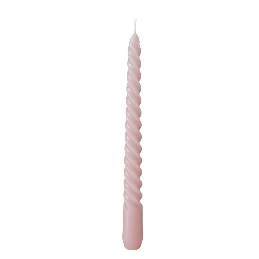 Set de 6 velas decorativas para candelabro rosa 20cm