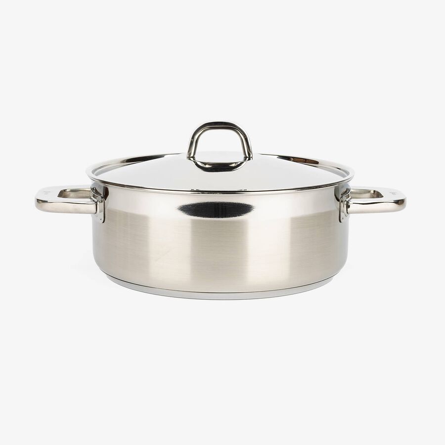 Cacerola de acero inoxidabe con tapa Advance &Oslash;28cm