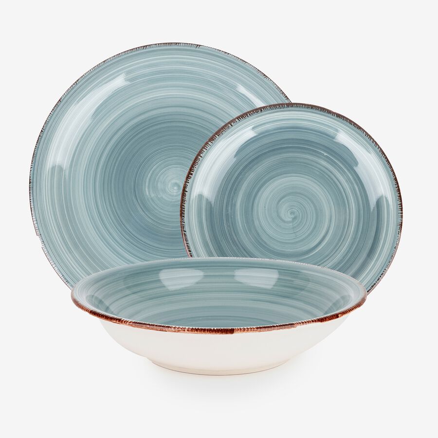 Vajilla de 18 piezas de gres Vita en varios colores