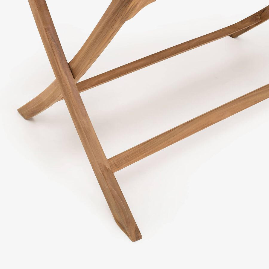 Mesa de jard&iacute;n plegable de madera de teca Azores 120x70x75cm