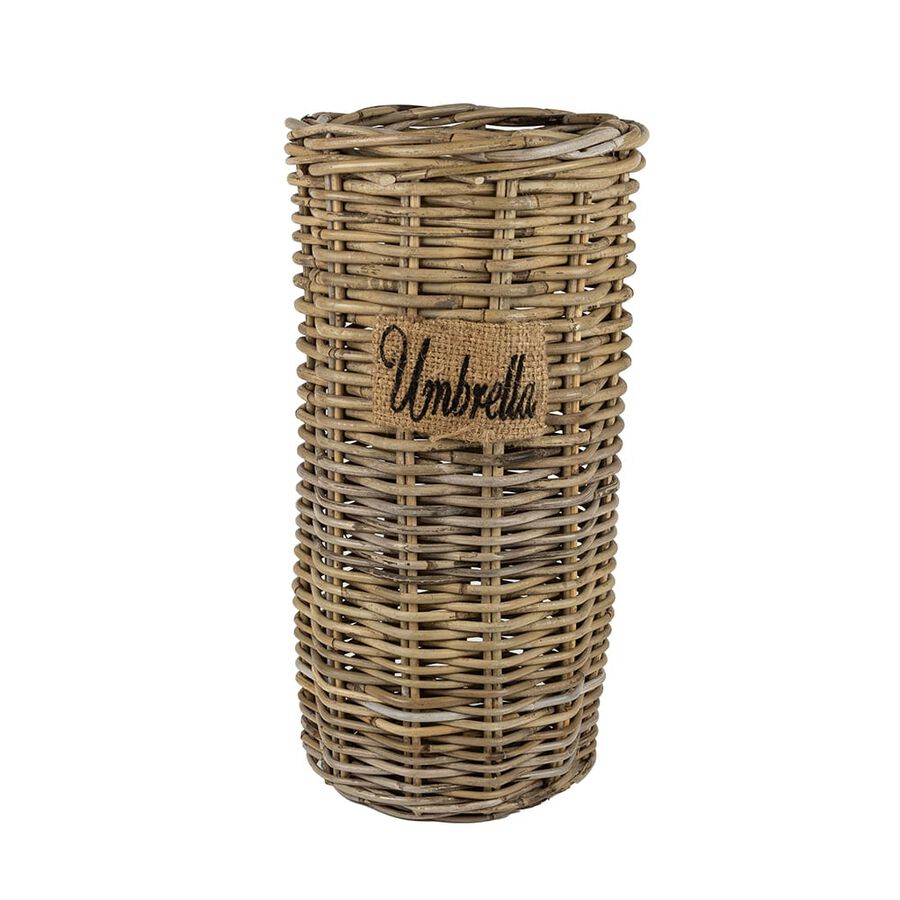 Paraguero de madera de rat&aacute;n 24x50cm