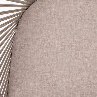 Sill&oacute;n de jard&iacute;n de aluminio crema Oryxa 57x62x77cm