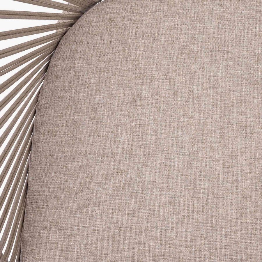 Sill&oacute;n de jard&iacute;n de aluminio crema Oryxa 57x62x77cm