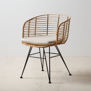 Silla de comedor con coj&iacute;n 52x66x77cm