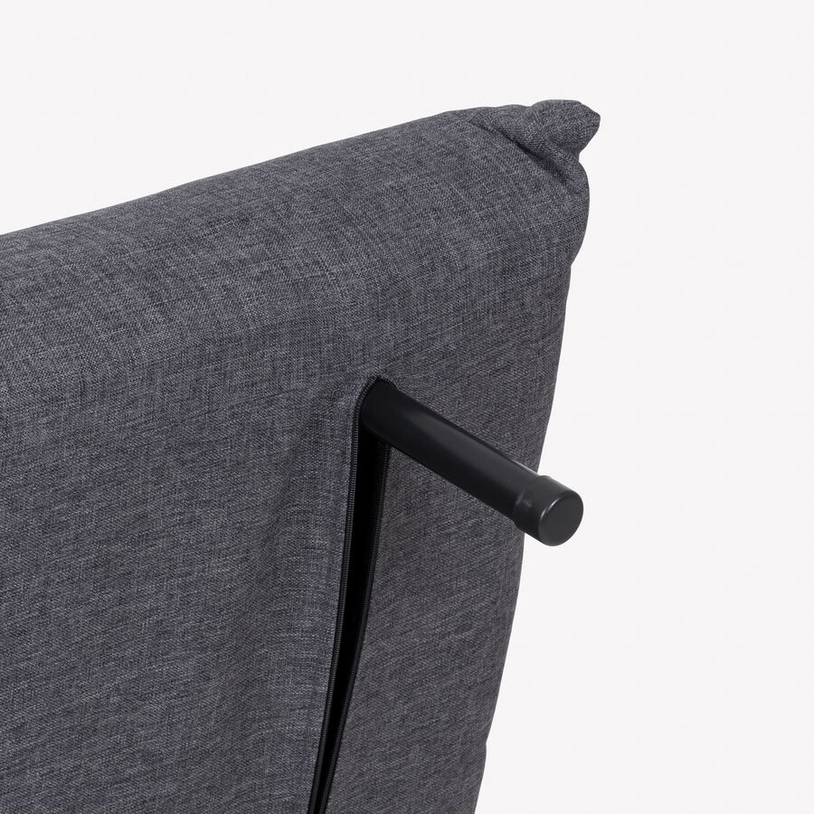 Sof&aacute; cama individual gris oscuro 127x91x84cm