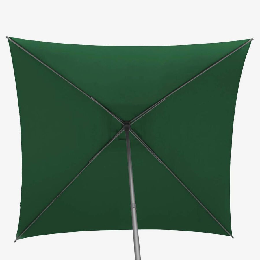 Parasol de acero inoxidable verde Sena 250x250cm
