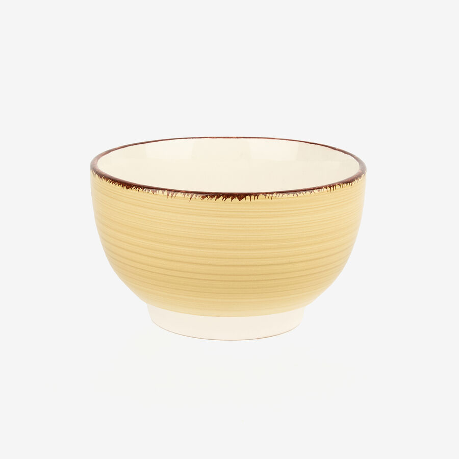 Bol de gres beige Bernal Ø14x8cm 65cl